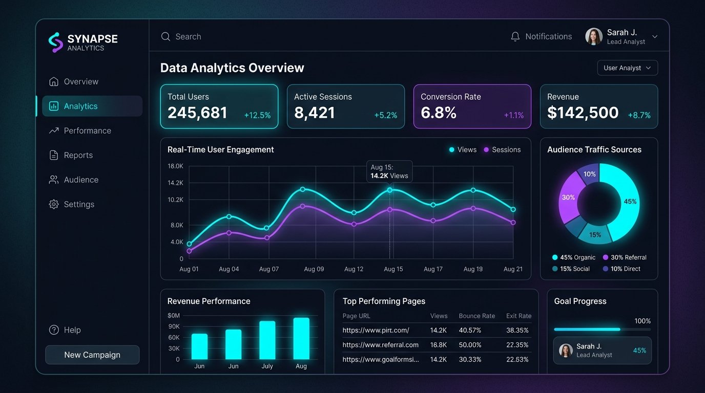 TEC VERSE Dashboard Visual